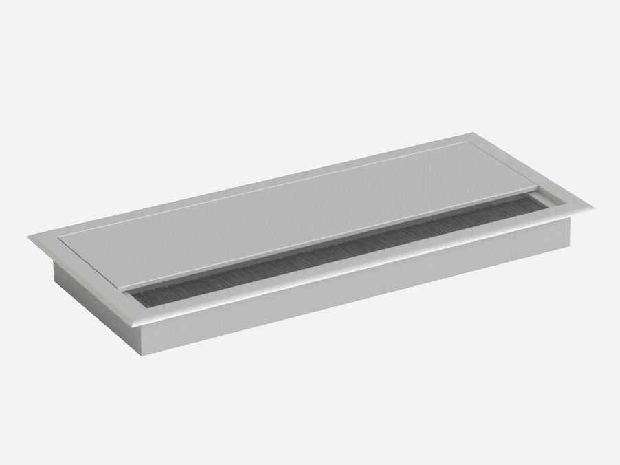 Flip Porthole Cover 256 x 100 mm - Silver