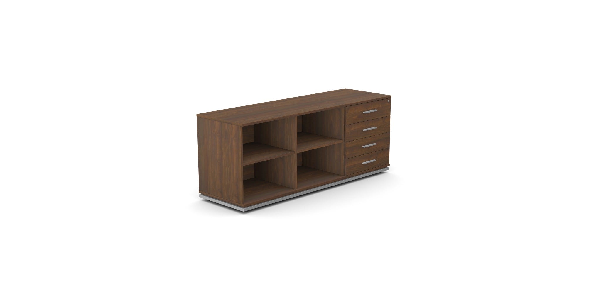Blog/Trio Side Cabinet 1600x500x650 (4 drawers, shelves)