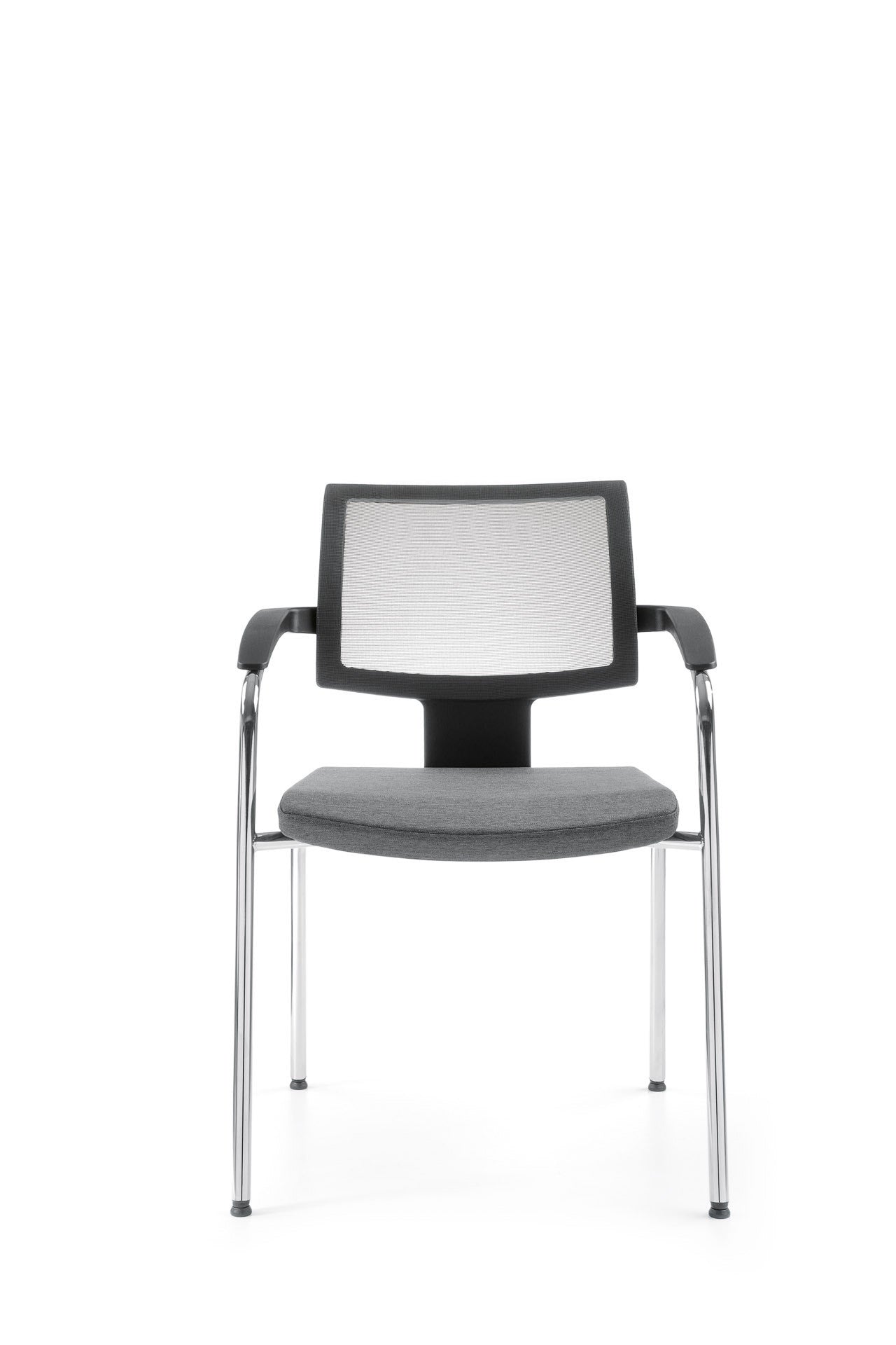 Xenon Net Visitor Chair with Armrests, 4-Legged Frame - Model 20H