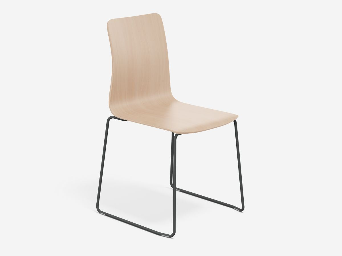 Linar Plus Wooden Chair with Cushion, Cantilever