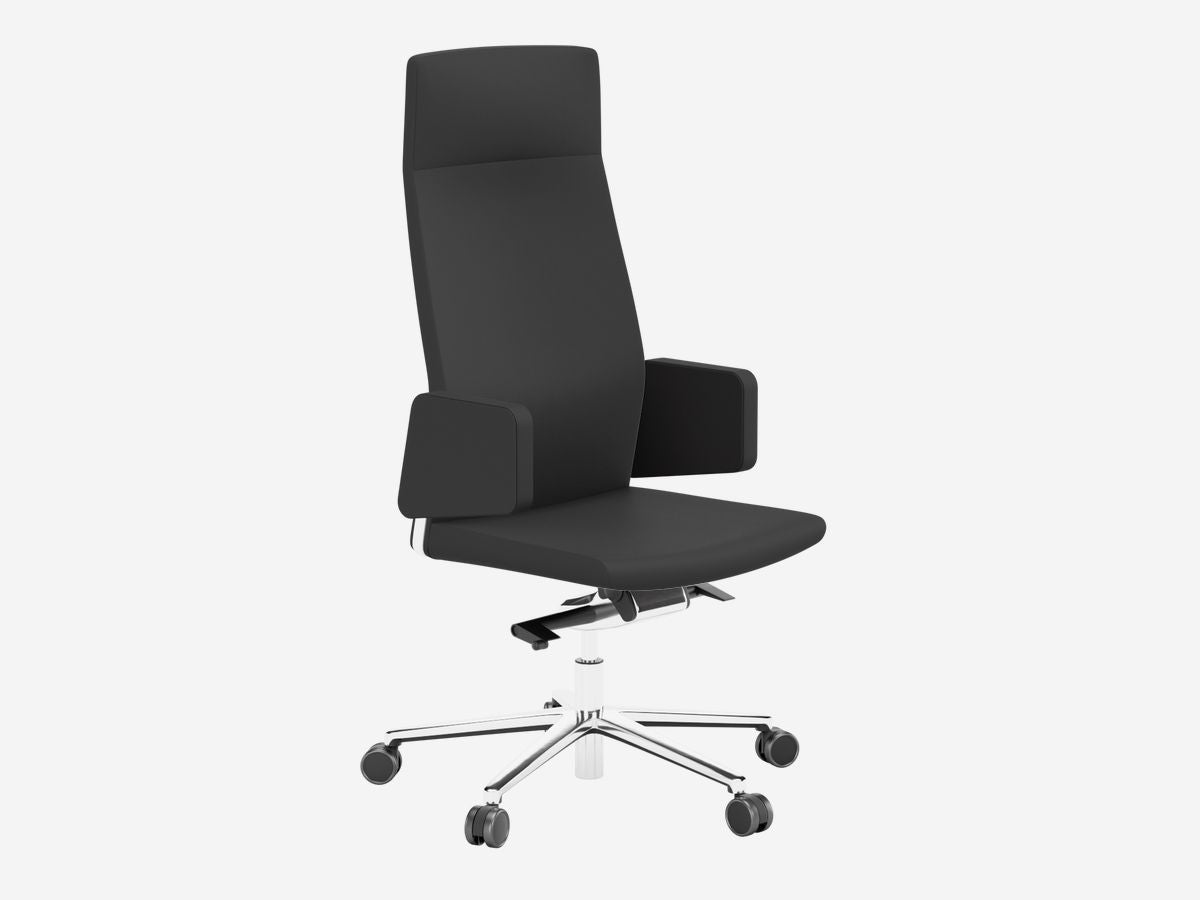 MyTurn Swivel High Backrest Armchair, 5-Star Base - Model 10
